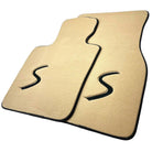 Beige Floor Mats for Mini Cabrio R52 Convertible (2004-2009) - AutoWin