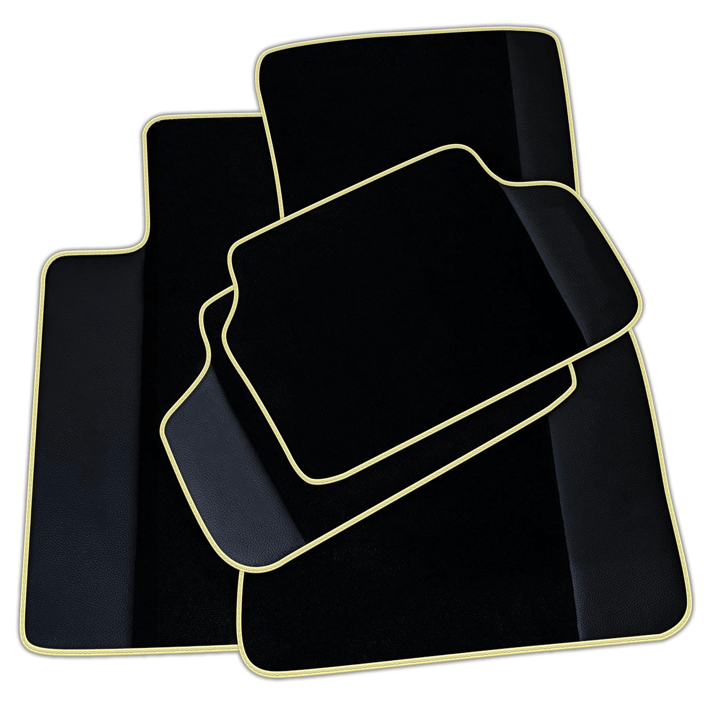 Black Floor Mats for BMW 2 Series F74 Gran Coupe (2025-2026) with Leather | Various Trim Colors