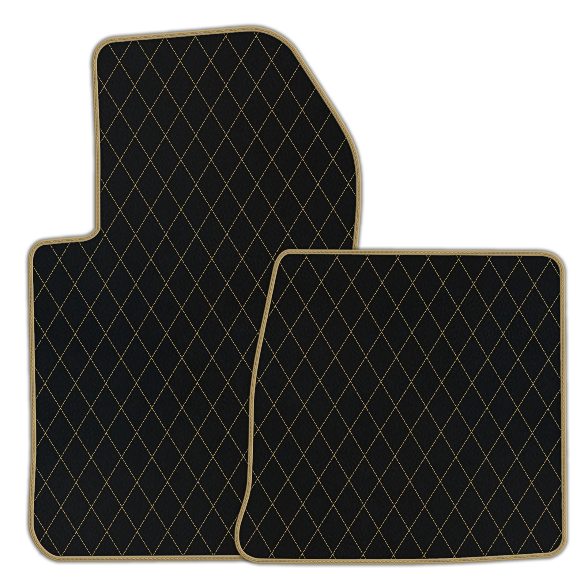 Custom Black Leather Floor Mats for Ferrari 599 Coupe (2006-2012)