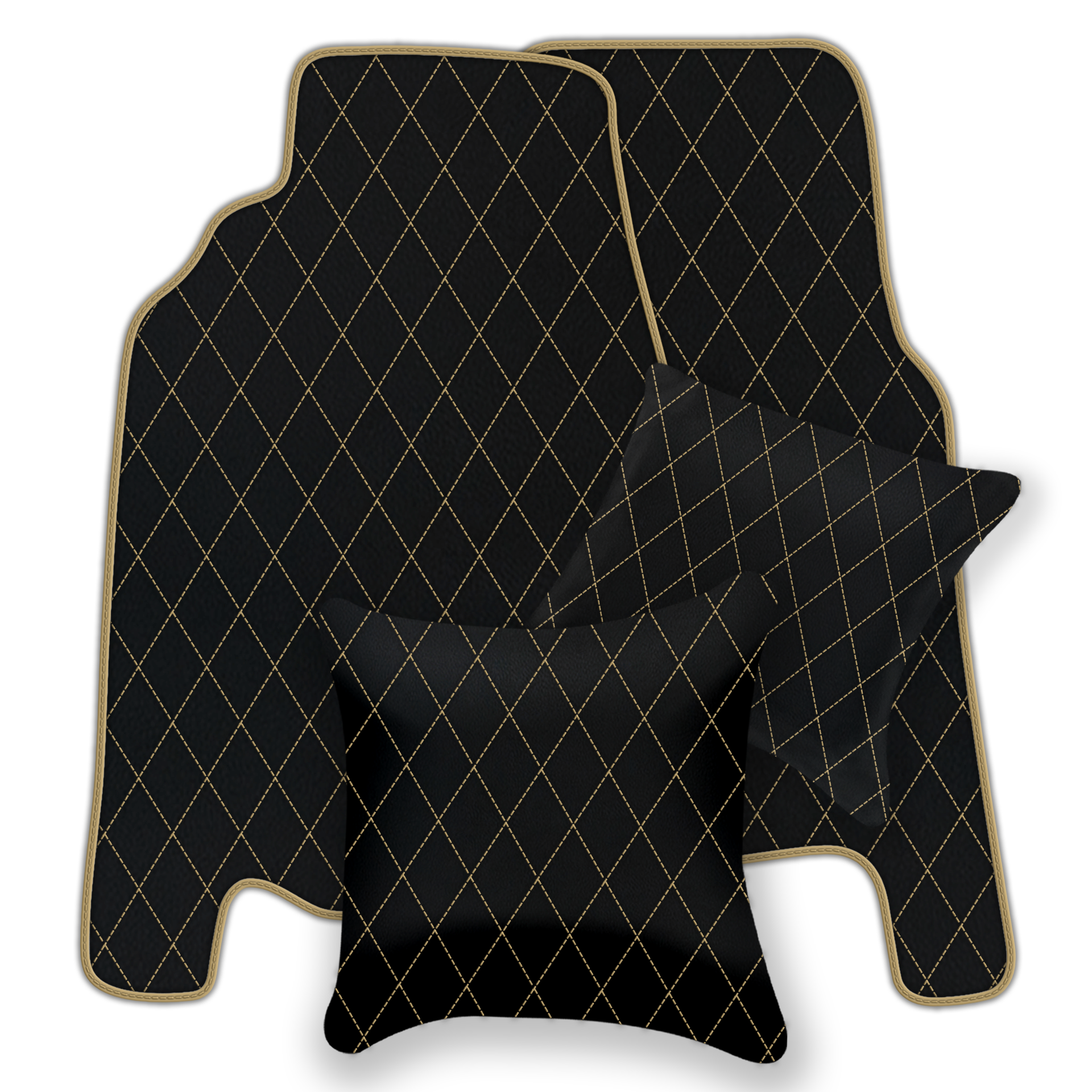 Premium Black Leather Floor Mats for Ferrari 458 Italia (2009-2015)