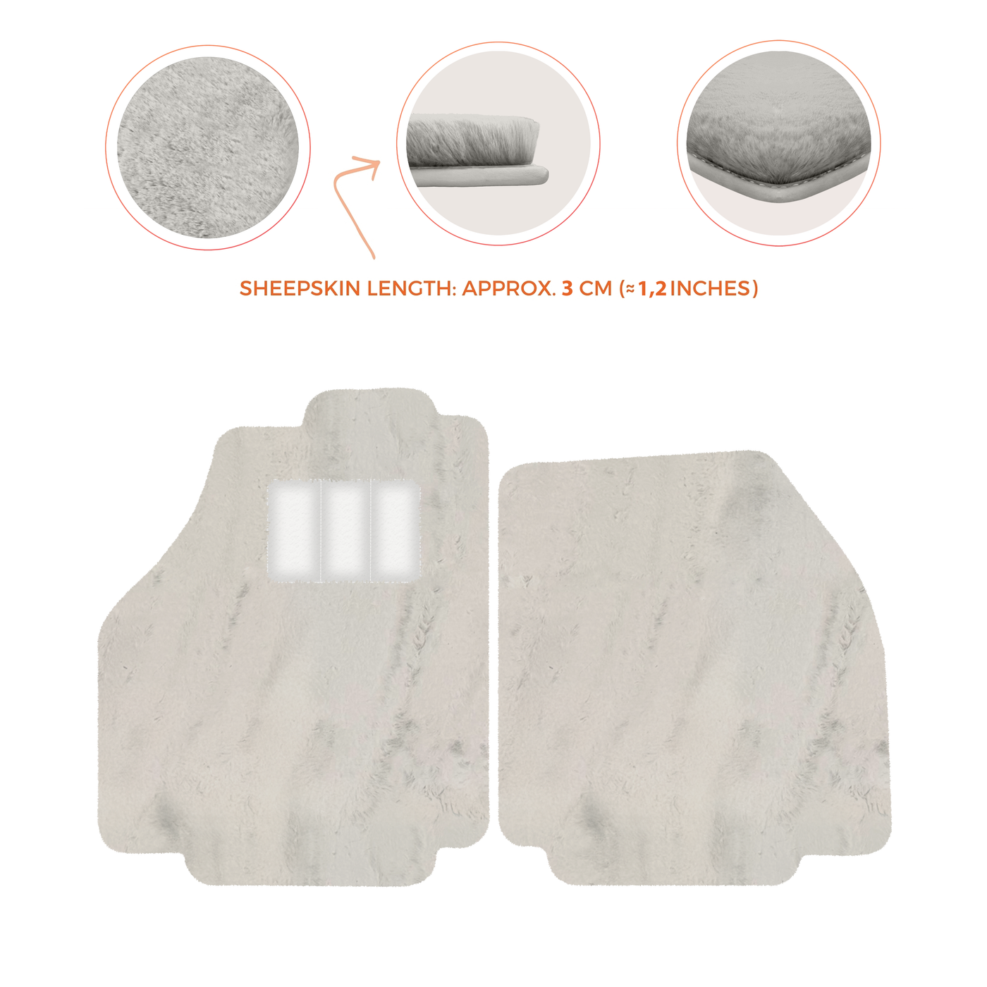 Premium Sheepskin Floor Mats for Ferrari 488 Spider (2016-2022)