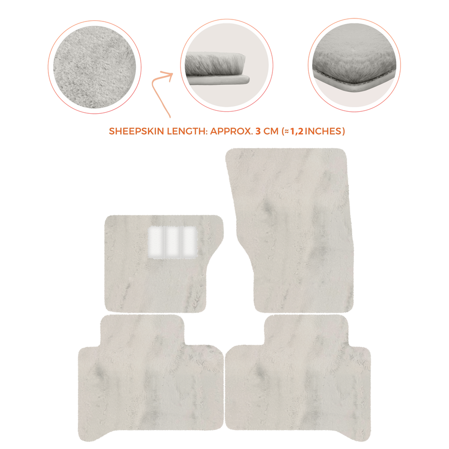 Luxurious Premium Sheepskin Floor Mats for Range Rover (2012-2022)