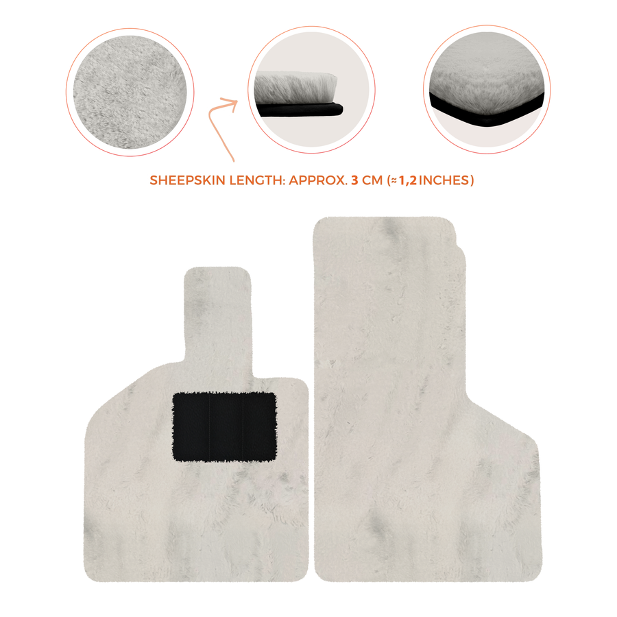 Luxury Sheepskin Floor Mats for Lamborghini Gallardo (2004-2014)