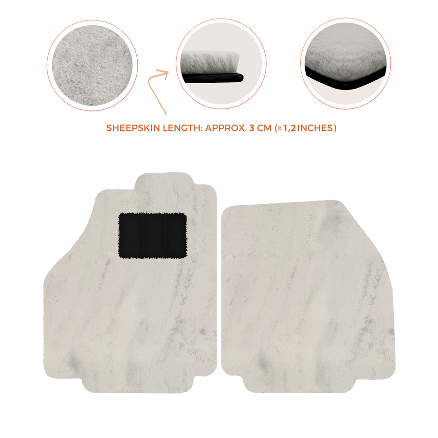 Premium Sheepskin Floor Mats for Ferrari 488 Spider (2016-2022)