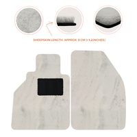 Tappetini in pelle di pecora per Porsche 986 Boxster (1996-2004) - Lunghezza della pelle di pecora, Varie opzioni di colore