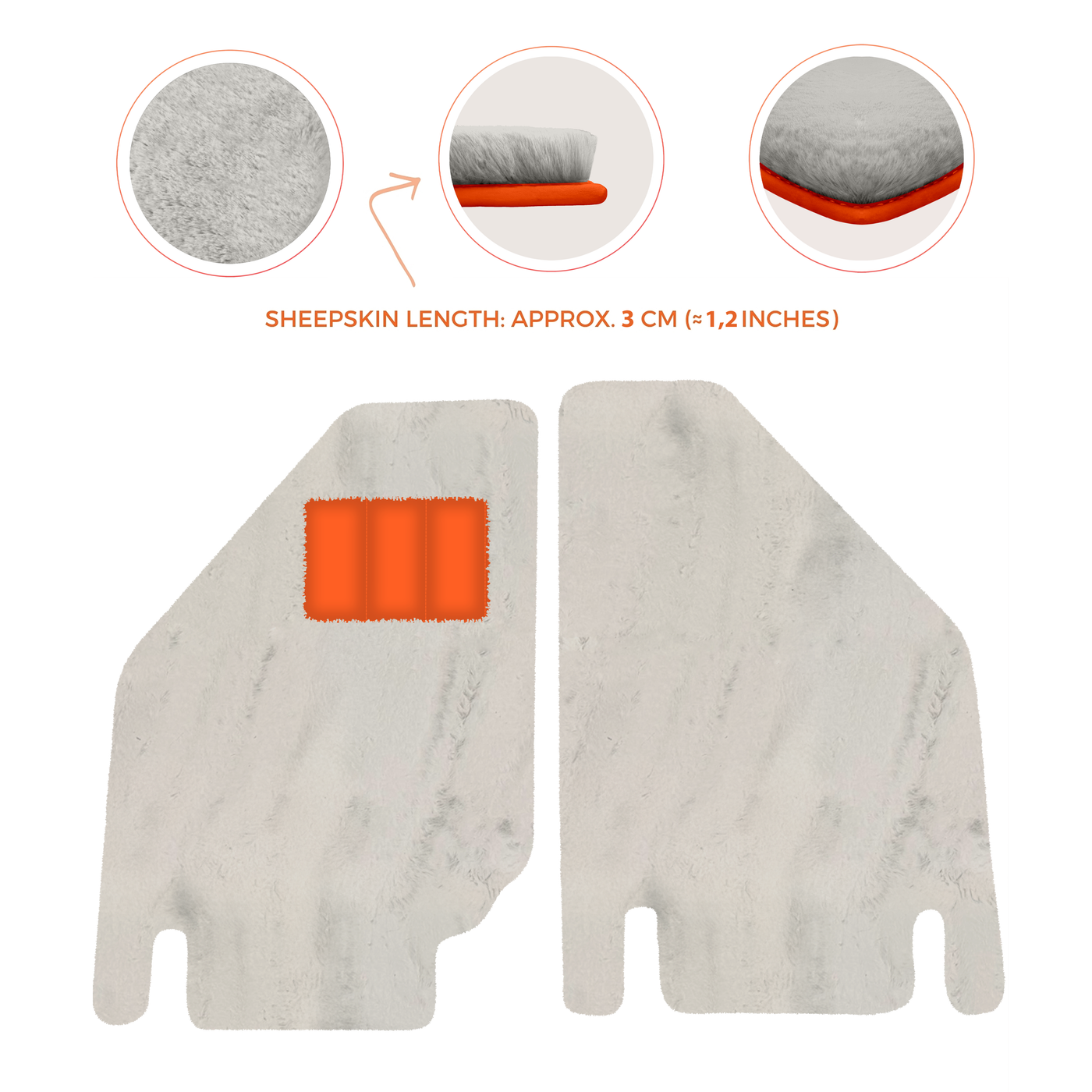Premium Sheepskin Floor Mats for Ferrari Purosangue (2023-2024)