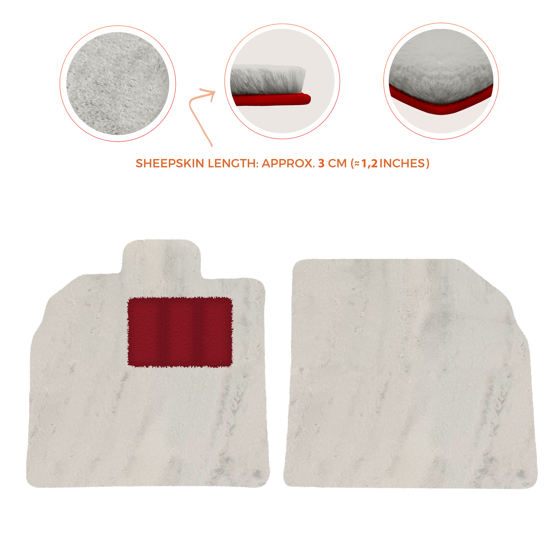 Customizable Black Floor Mats for Lamborghini Aventador SV | Orange Edition - AutoWin.EU