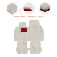 Premium Luxury Sheepskin Floor Mats for Porsche 911 (2004-2012)
