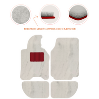 Sheepskin Floor Mats for Porsche 944 (1981-1991) | Custom Colors