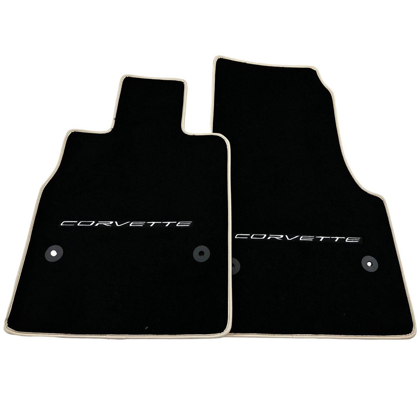 Black Floor Mats For Chevrolet Corvette C8 (2020-2024) - AutoWin