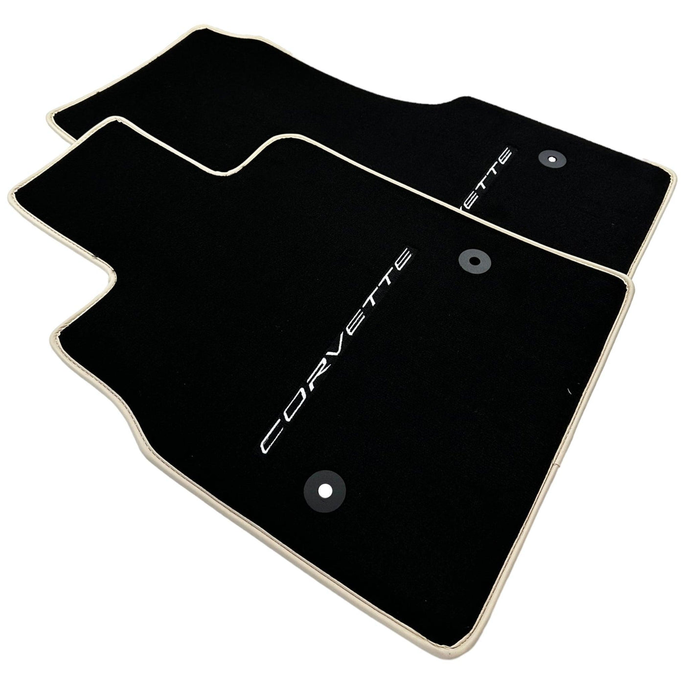 Black Floor Mats For Chevrolet Corvette C8 (2020-2024) - AutoWin