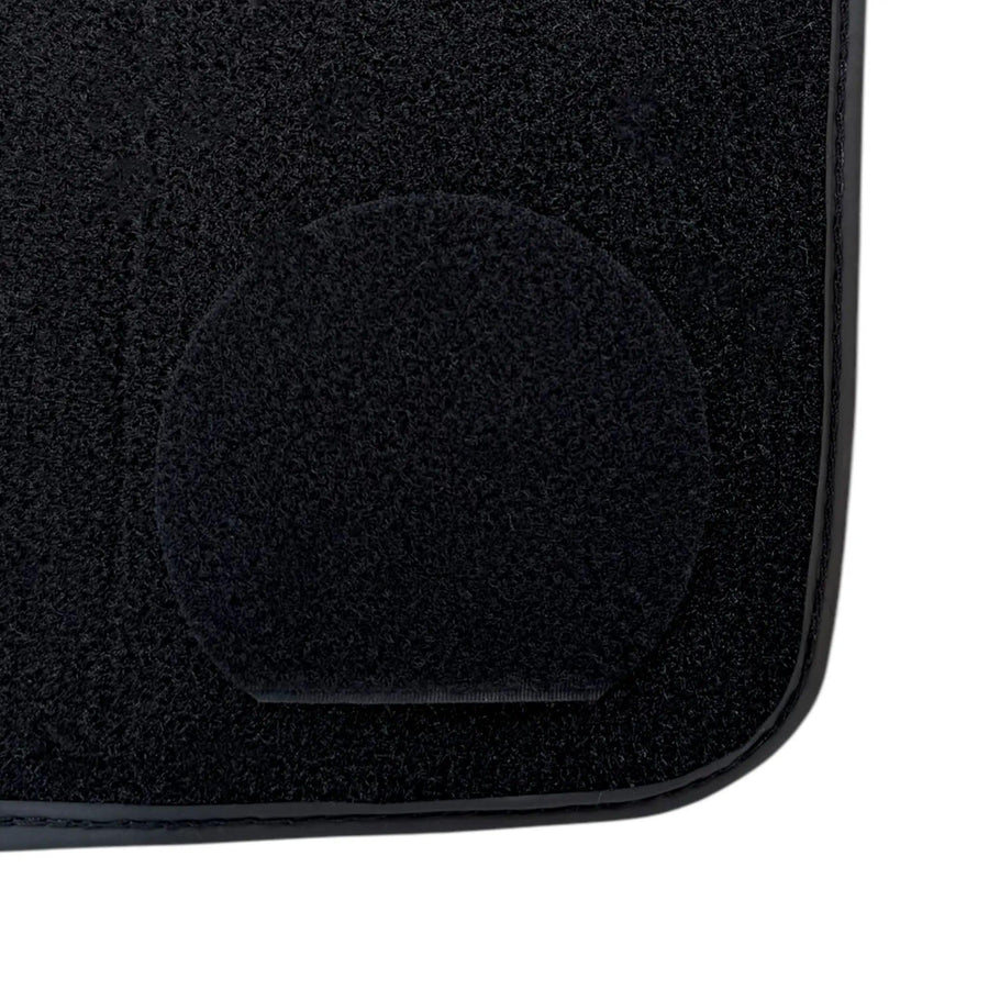 Black Floor Mats for BMW F74 Gran Coupe (2025-2026) | Green Leather Borders