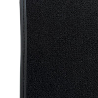Black Floor Mats for BMW U06 (2022-2026) | Green Leather Borders
