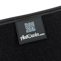 Black Floor Mats for BMW G60 (2023-2026) Sedan | Green Leather Borders