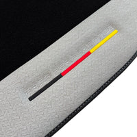 Black Floor Mats for BMW Gran Tourer F46 (2015-2022) 7 Seats with Gray Leather