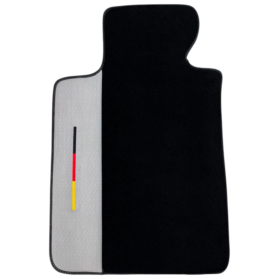 Black Floor Mats for BMW M5 G90 (2023-2026) Sedan with Gray Leather