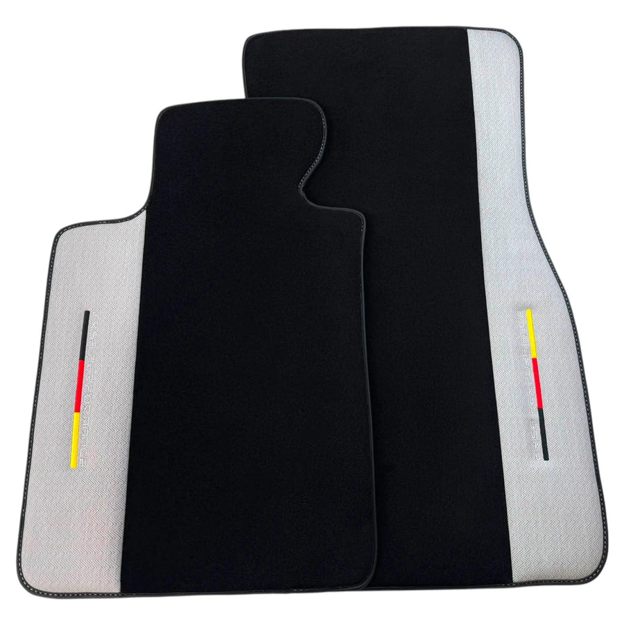 Black Floor Mats for BMW M3 G81 Touring (2022-2026) with Gray Leather