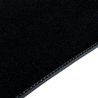 Black Floor Mats for BMW F74 Gran Coupe (2025-2026) with Gray Leather Borders
