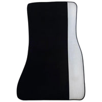 Black Floor Mats for BMW 1 Series F70 with Gray Leather Borders