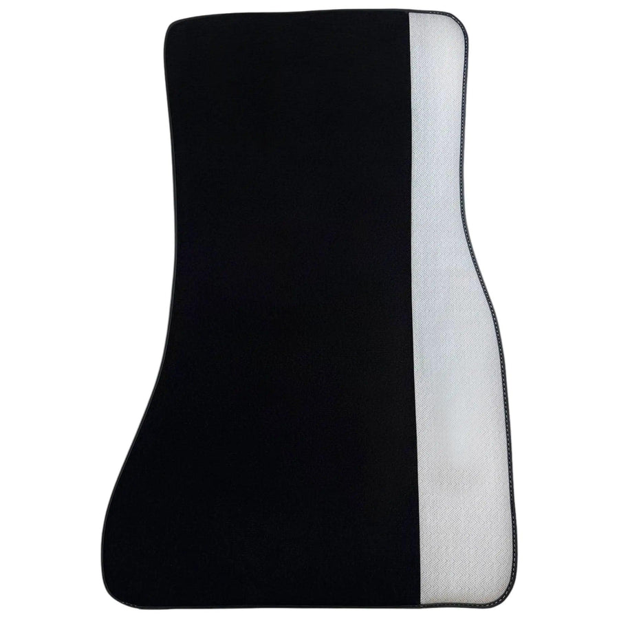 Black Floor Mats for BMW M3 G81 Touring (2022-2026) with Gray Leather Borders