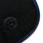 Black Floor Mats for Ferrari 812 GTS (2019-2023) with Carbon Leather - AutoWin