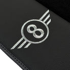 Black Floor Mats for Mini Cabrio F57 Convertible (2016-2023) with Gray Trim - AutoWin