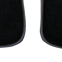 Black Floor Mats for Mini Cabrio R52 Convertible (2004-2009) with Gray Trim - AutoWin