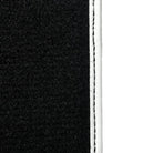 Black Floor Mats for Mini Clubman F54 (2015-2019) with Leather | White Trim - AutoWin