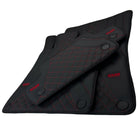 Black Leather Floor Mats For Mercedes Benz B-Class W247 (2019-2023) | ER56 Design - AutoWin