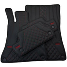 Black Leather Floor Mats For Mercedes Benz CLA-Class C117 Coupe (2013-2019) | ER56 Design - AutoWin