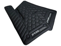 Black Leather Floor Mats For Mercedes-Benz G Class W461 (1979-2008) ER56 Design - AutoWin