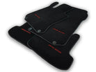 Black Leather Floor Mats For Mercedes Benz GLK-Class X204 (2012-2015) | ER56 Design - AutoWin