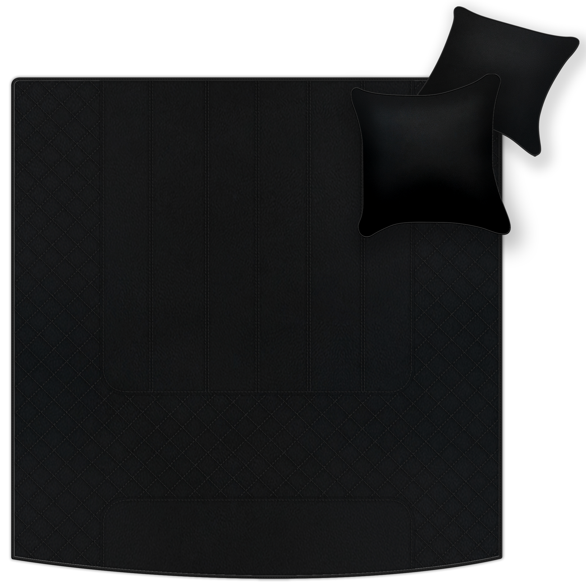 Tapis de voiture en cuir personnalisables avec motif linéaire pour Bentley Mulsanne (2010-2020) - AutoWin