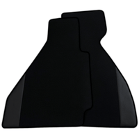 Custom Black Floor Mats for Ferrari 328 GTB (1985-1989) with Leather