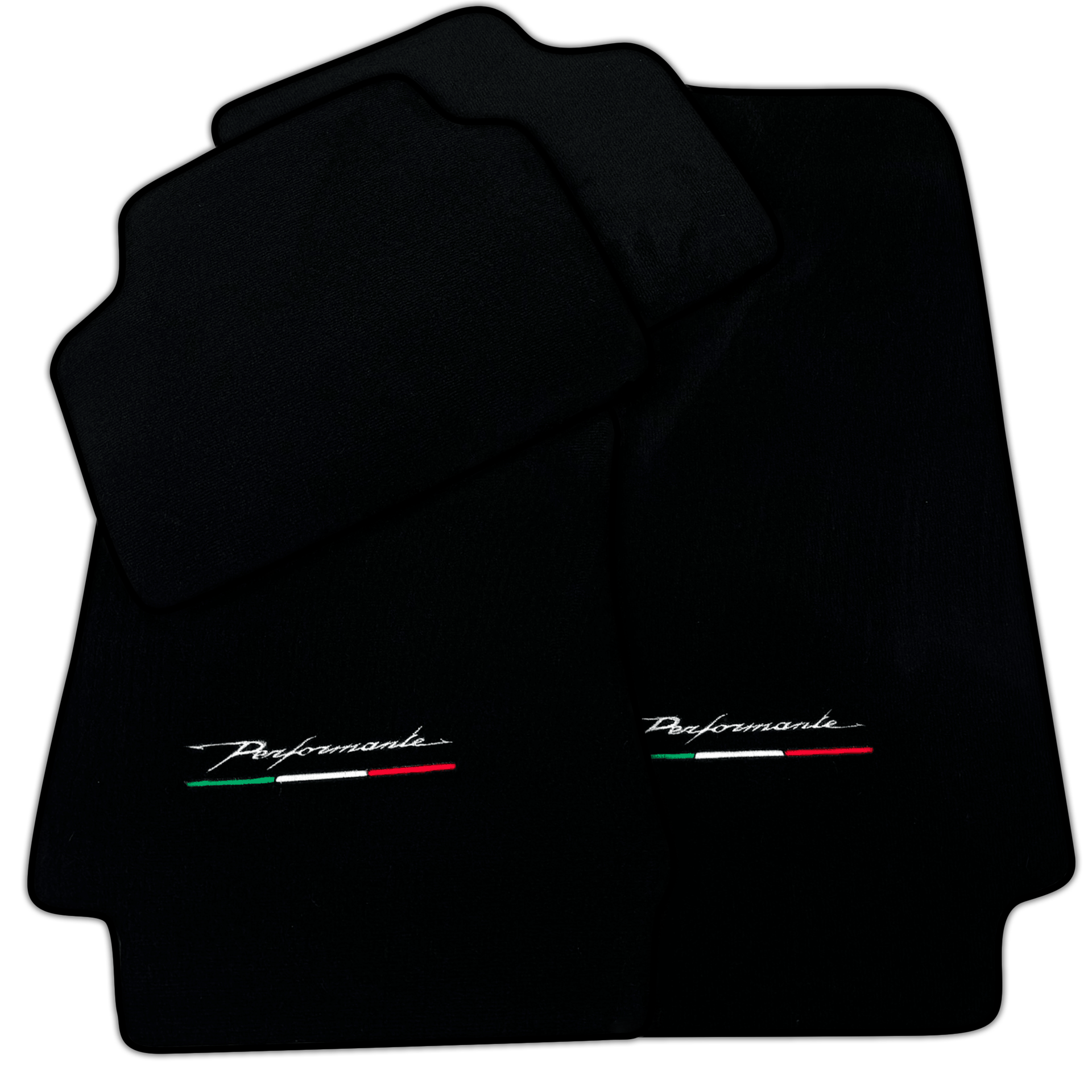Black Floor Mats for Alfa Romeo Giulia (2016-2024) All Wheel Drive Performante