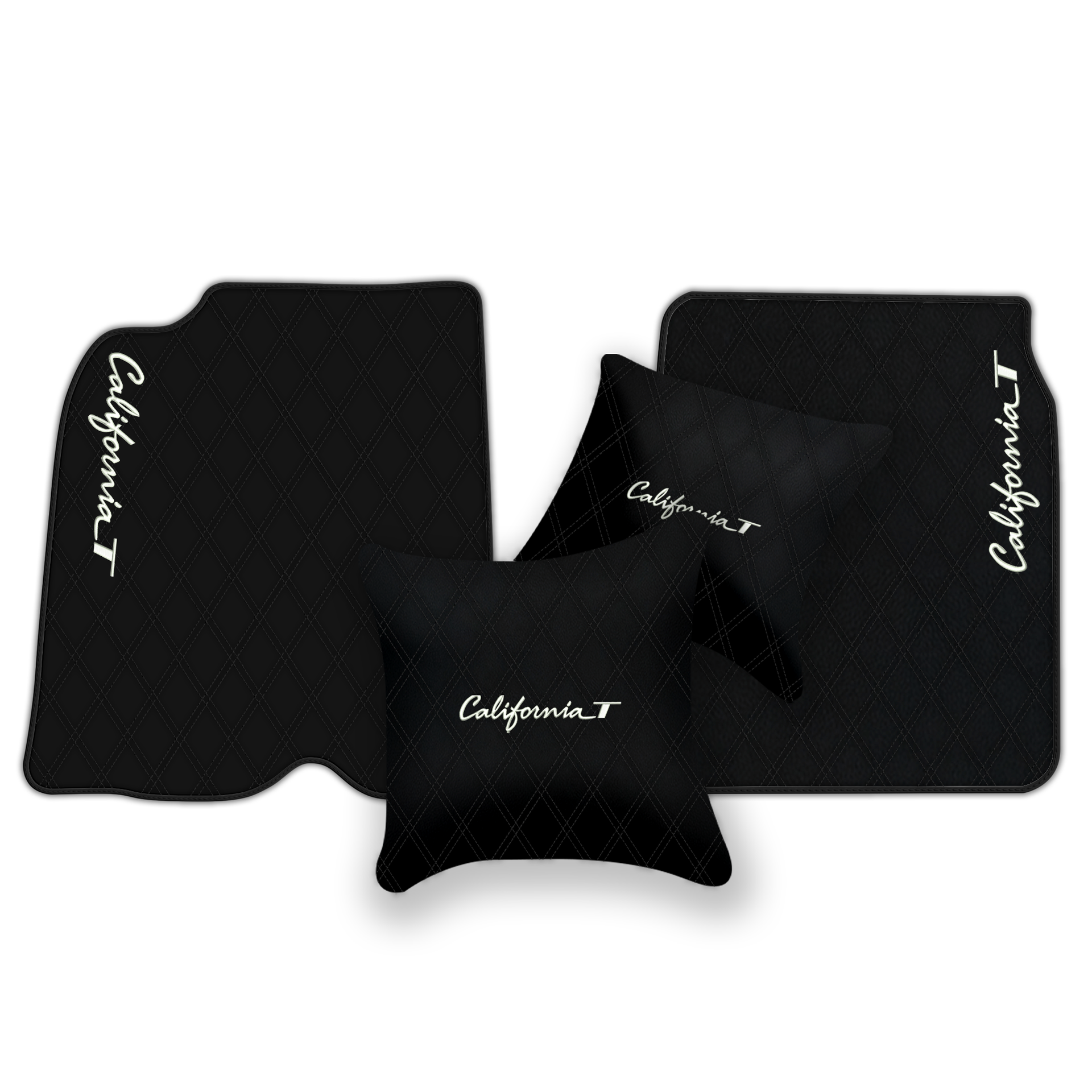 Tapis de voiture noirs pour Ferrari California T 2015–2018 - AutoWin