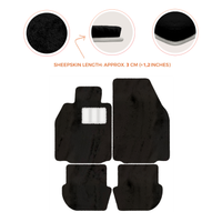 Premium Luxury Sheepskin Floor Mats for Porsche 911 (2004-2012)