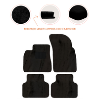 Premium Luxury Sheepskin Floor Mats for Bentley Bentayga 2015-2023