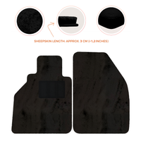 Tappetini in pelle di pecora per Porsche 986 Boxster (1996-2004) - Lunghezza della pelle di pecora, Varie opzioni di colore