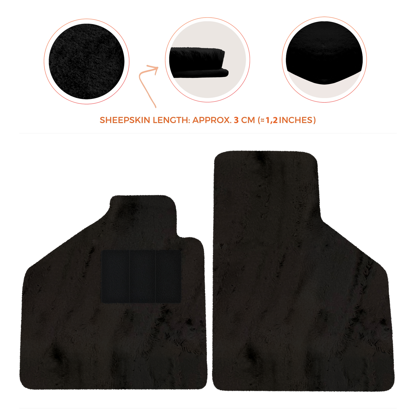 Premium Sheepskin Floor Mats for Lamborghini Aventador (2012-2022)