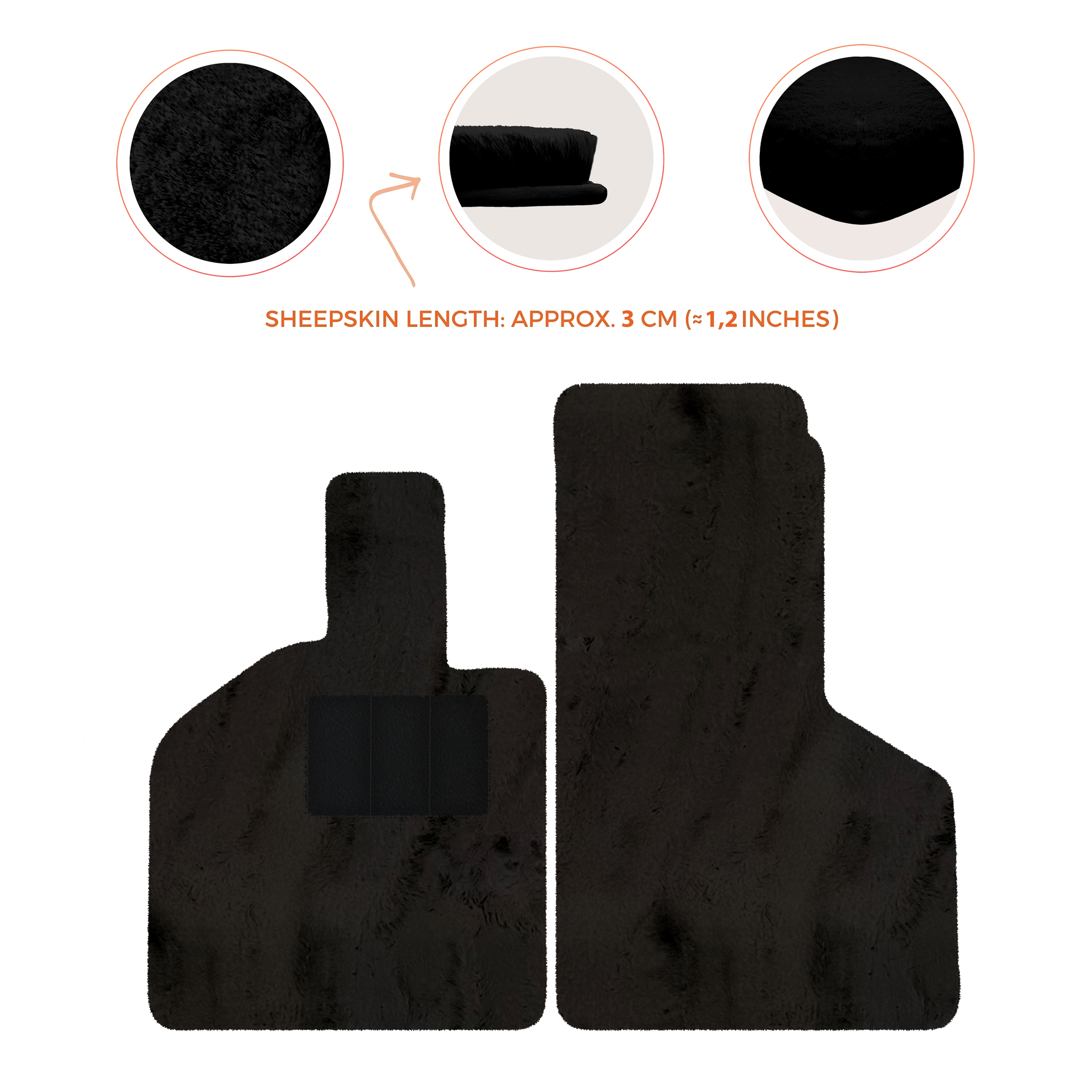 Luxury Sheepskin Floor Mats for Lamborghini Gallardo (2004-2014)