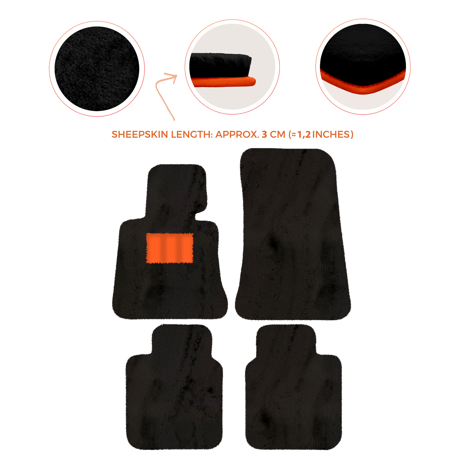 Luxury Sheepskin Floor Mats for Rolls-Royce Ghost Series I (2010-2014)