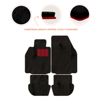 Premium Luxury Sheepskin Floor Mats for Porsche 911 (2004-2012)