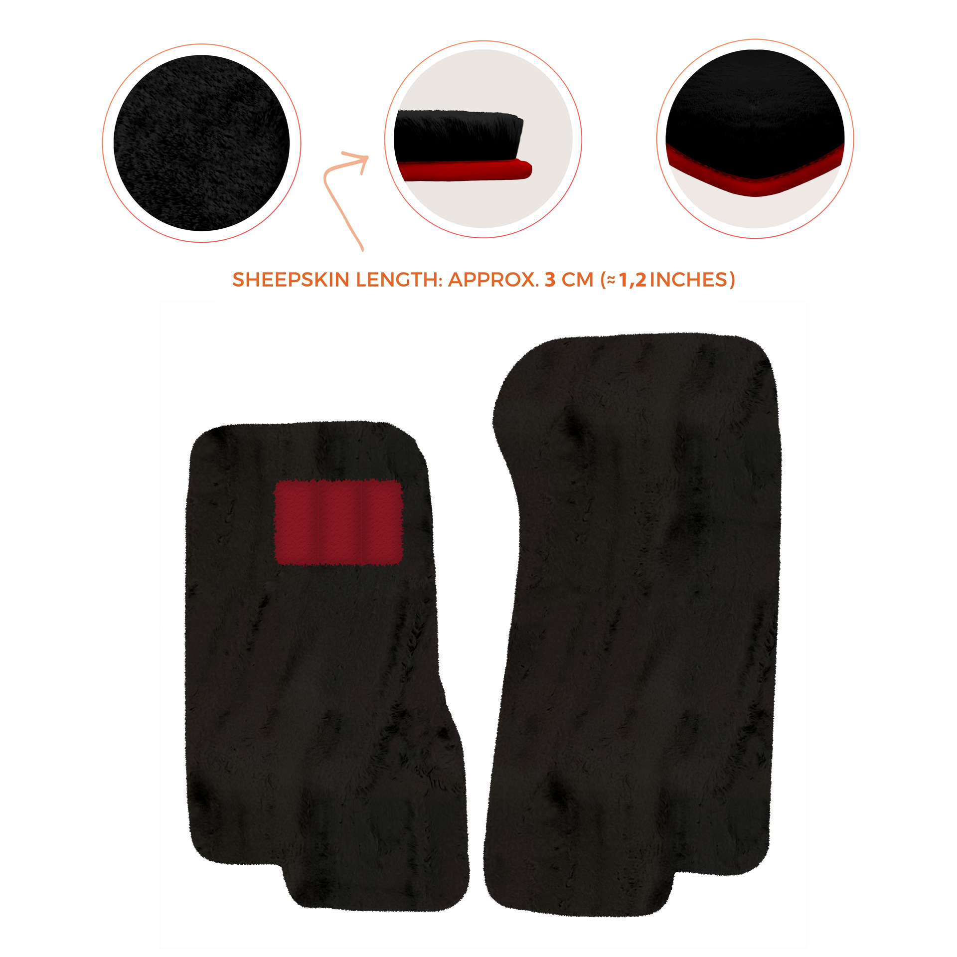Luxury Sheepskin Floor Mats for Aston Martin V8 Coupe Special Volante (96-03)