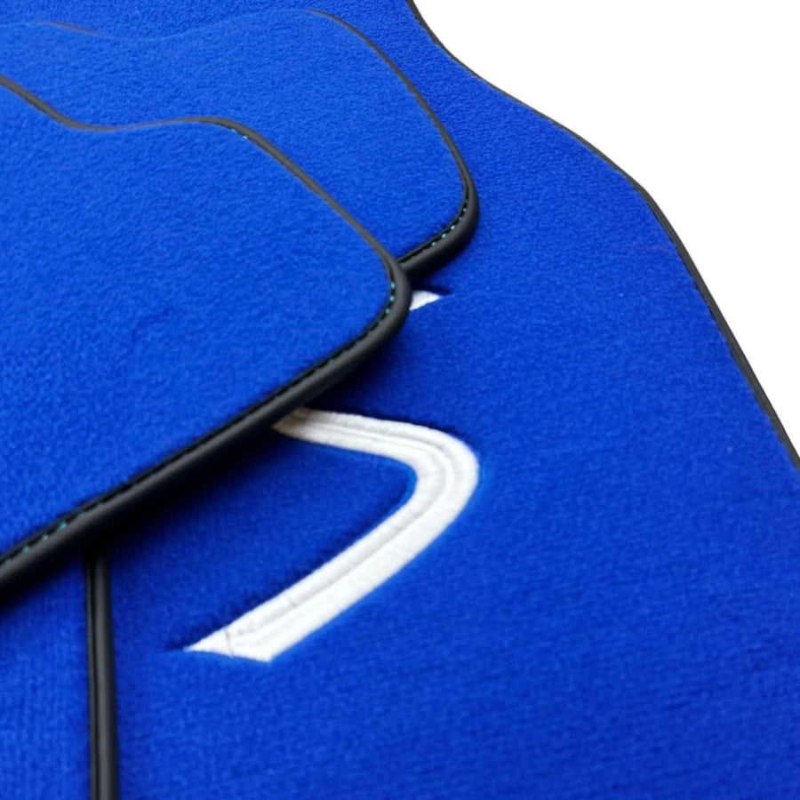 Blue Floor Mats for Mini Cabrio F57 Convertible (2016-2023) - AutoWin