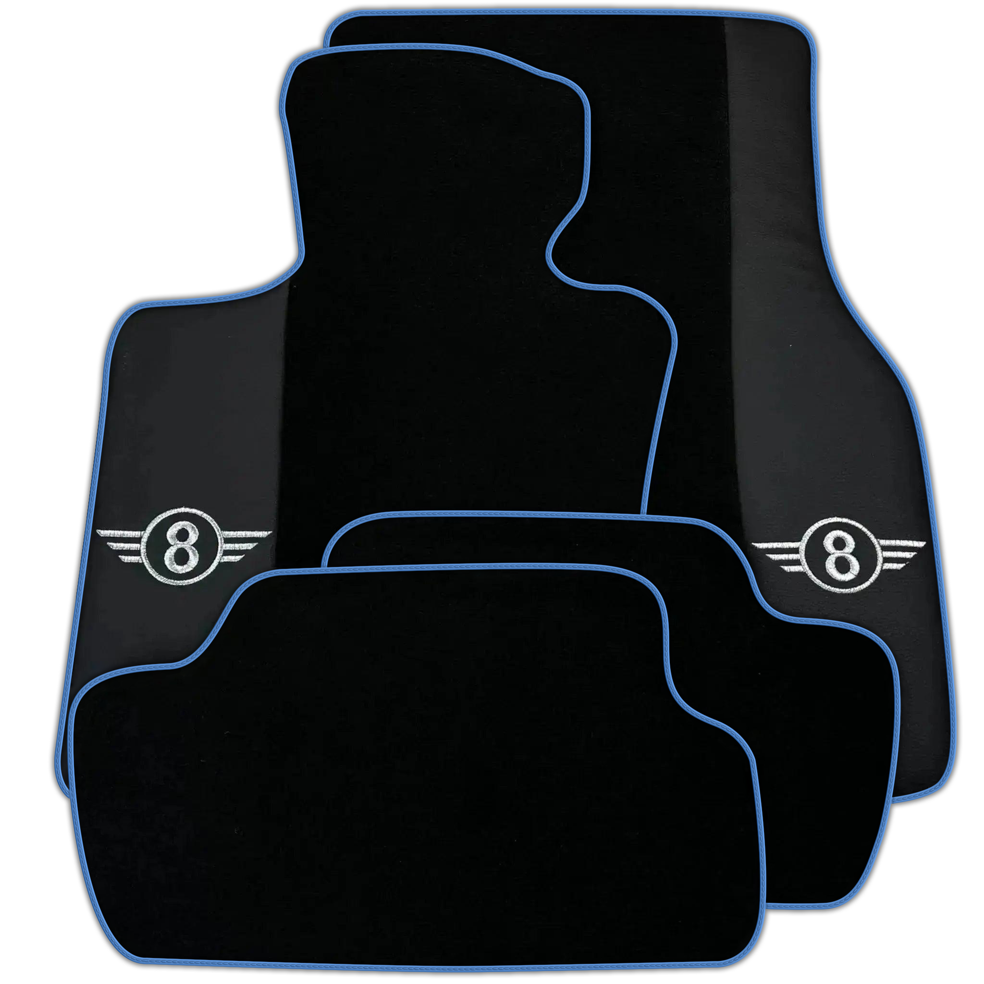 Black Floor Mats for Mini Cooper / One R50 (2001-2007) Various Trim Colors