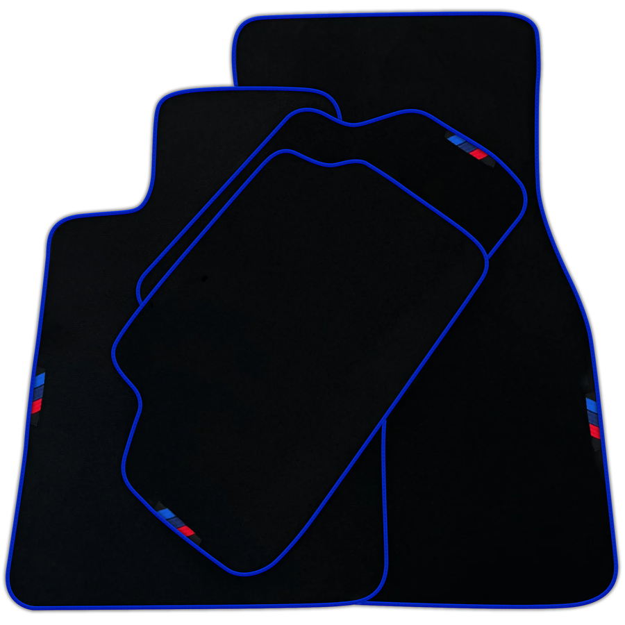 Black Mats For BMW Gran Tourer F46 (2015-2022) 7 Seats | Orange Trim | Various Trim Colors
