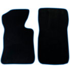 Custom Black Floor Mats for Chevrolet Corvette C2 (1963-1967) Black Trim