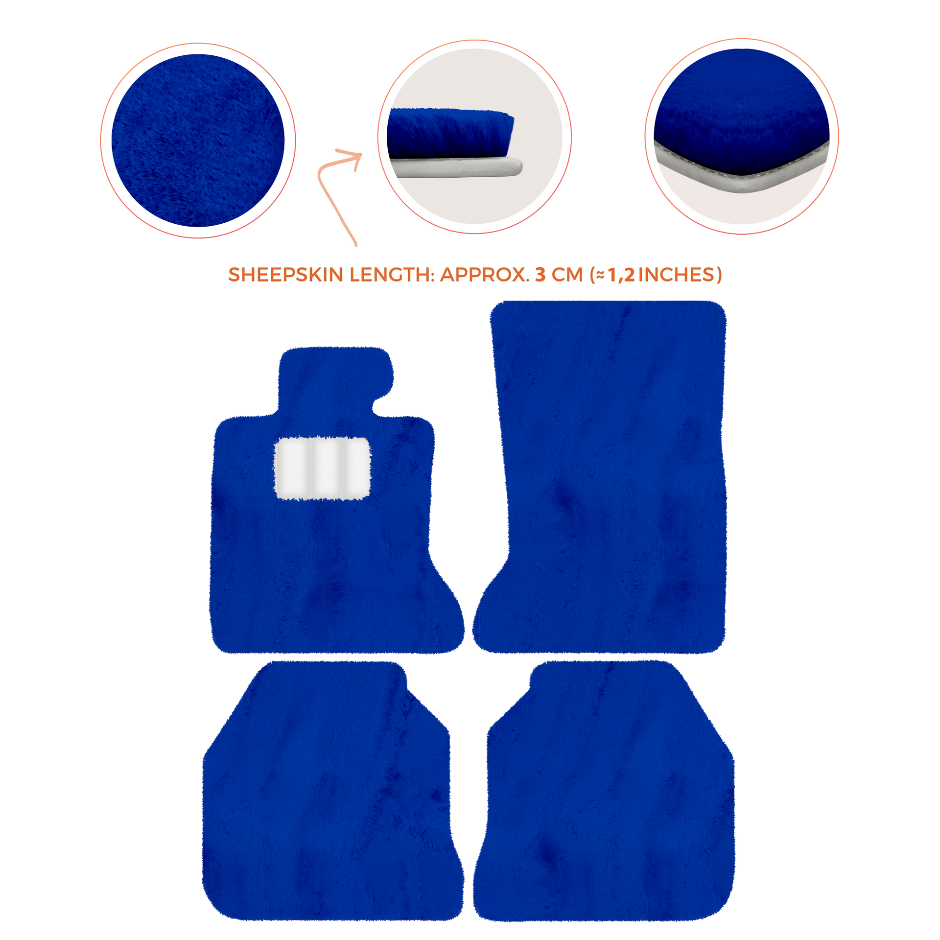 Luxury Sheepskin Floor Mats for Rolls-Royce Ghost RR2 (2010-2014)