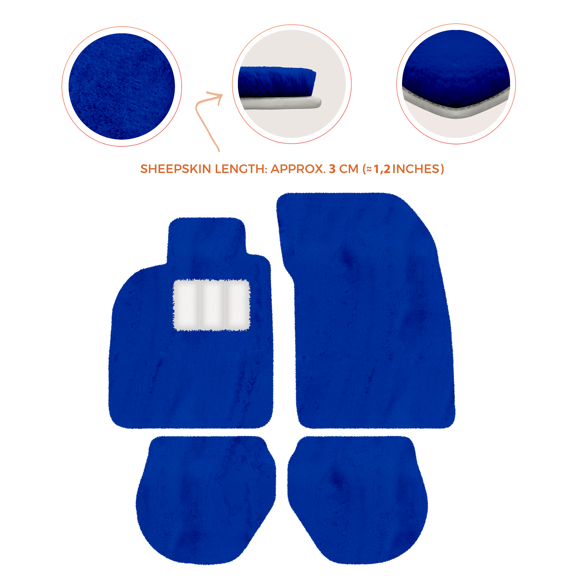 Tappetini auto in pelle personalizzabili con motivo a righe per Porsche 911 - 993 (1994-1998) - AutoWin